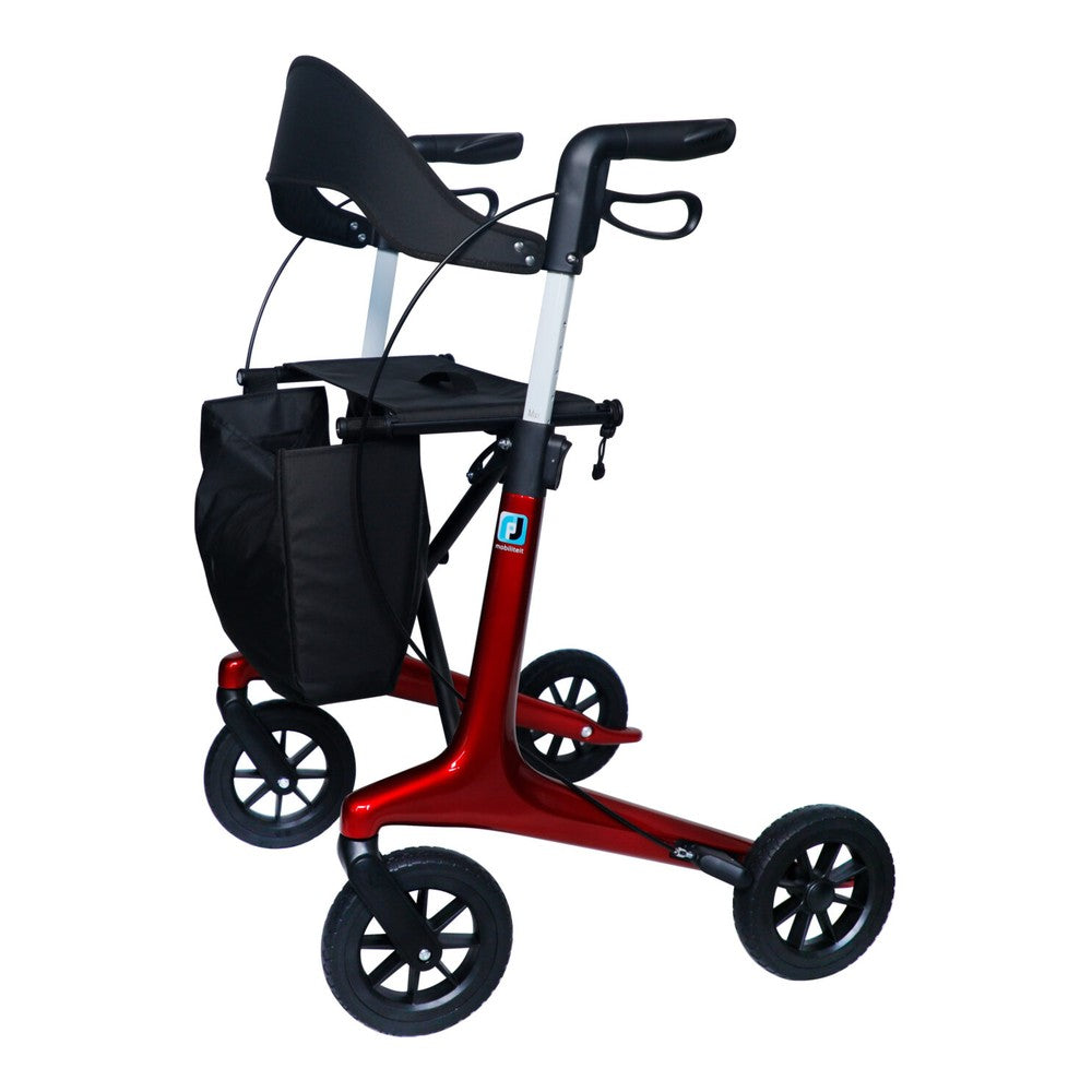 Carbon rollator rood