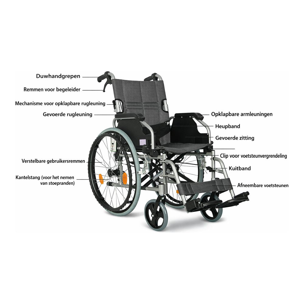 Lichtgewicht rolstoel | Comfortabel & inklapbaar