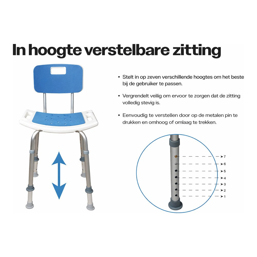 Lichte douchestoel