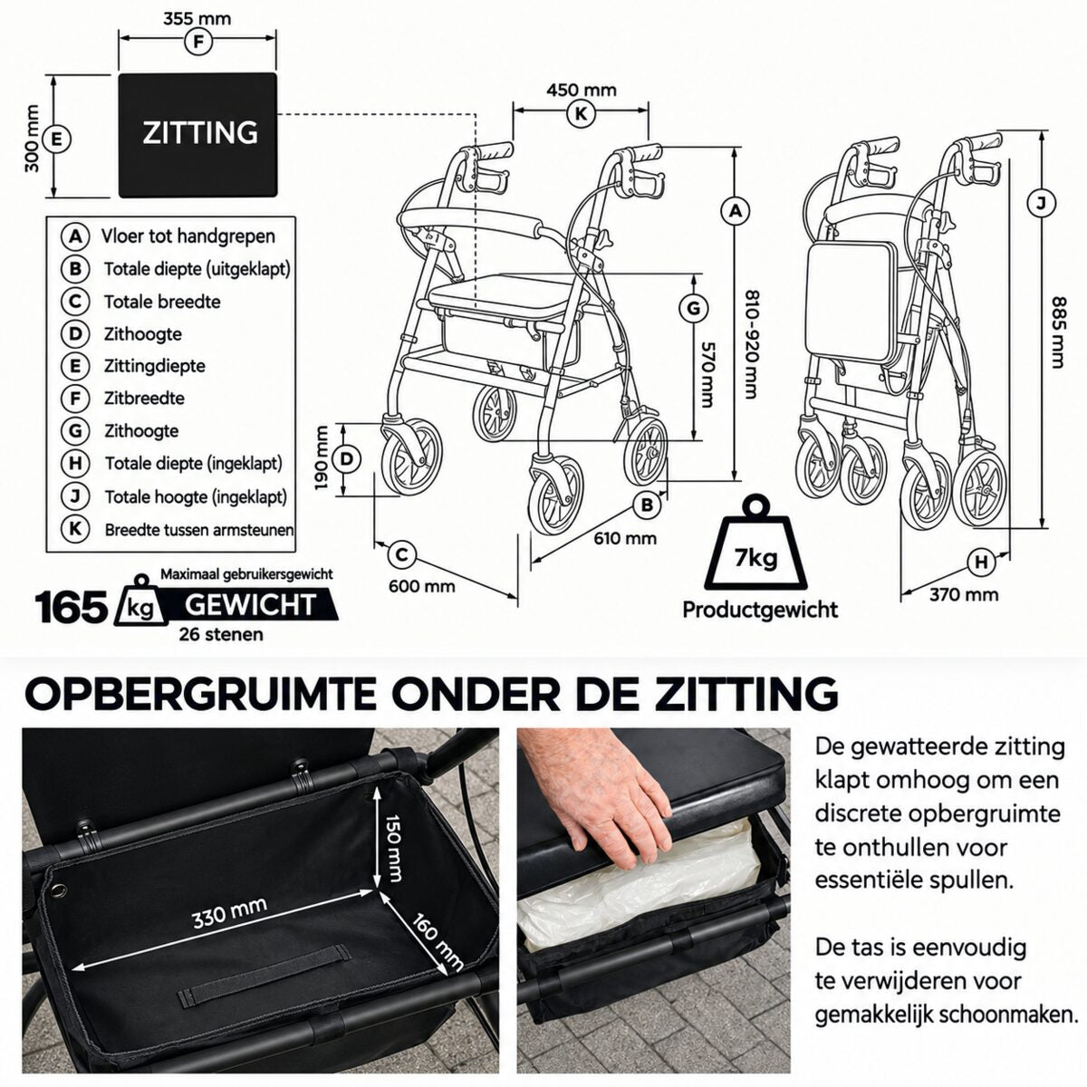 Aluminium Rollator