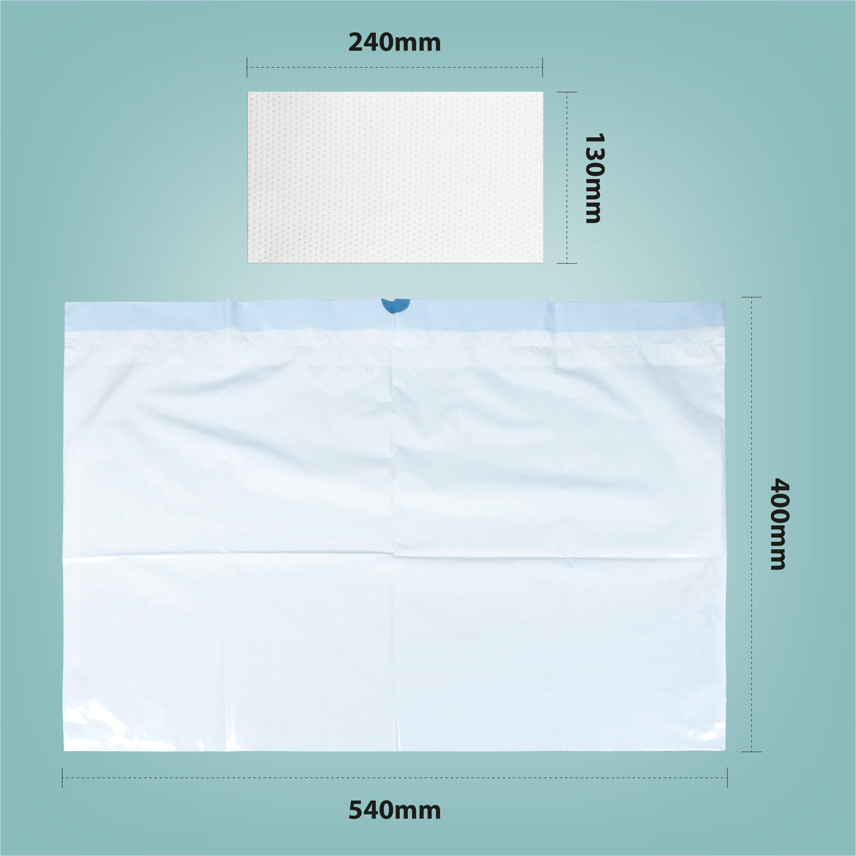 Toiletemmer zakken met absorberende pads
