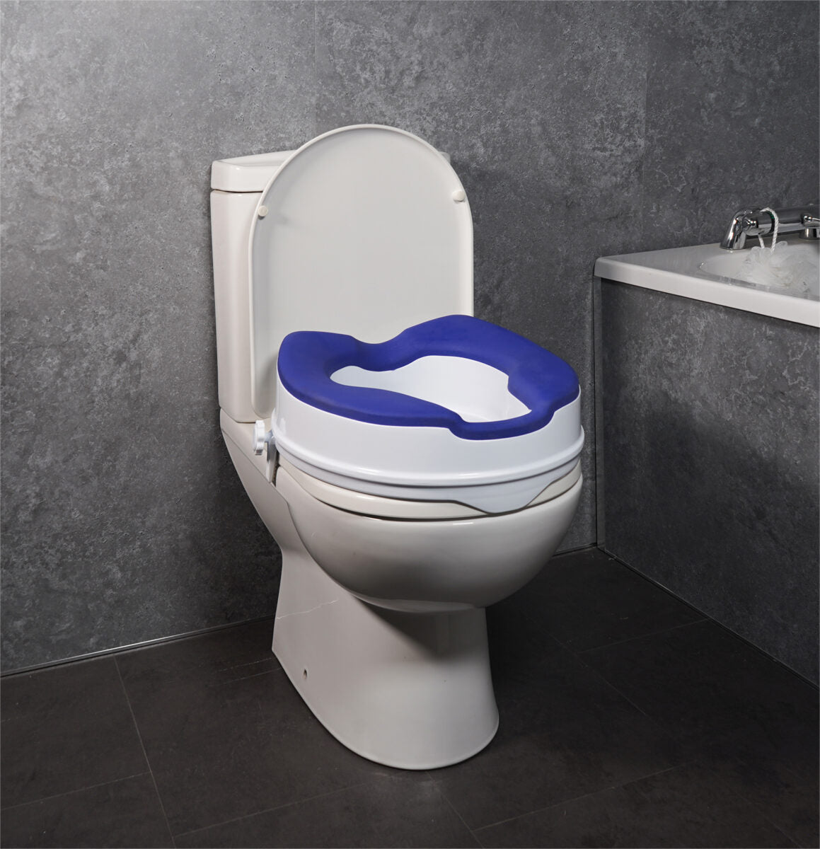 Verhoogde Toiletbril met Zachte TPR Bekleding 10 cm